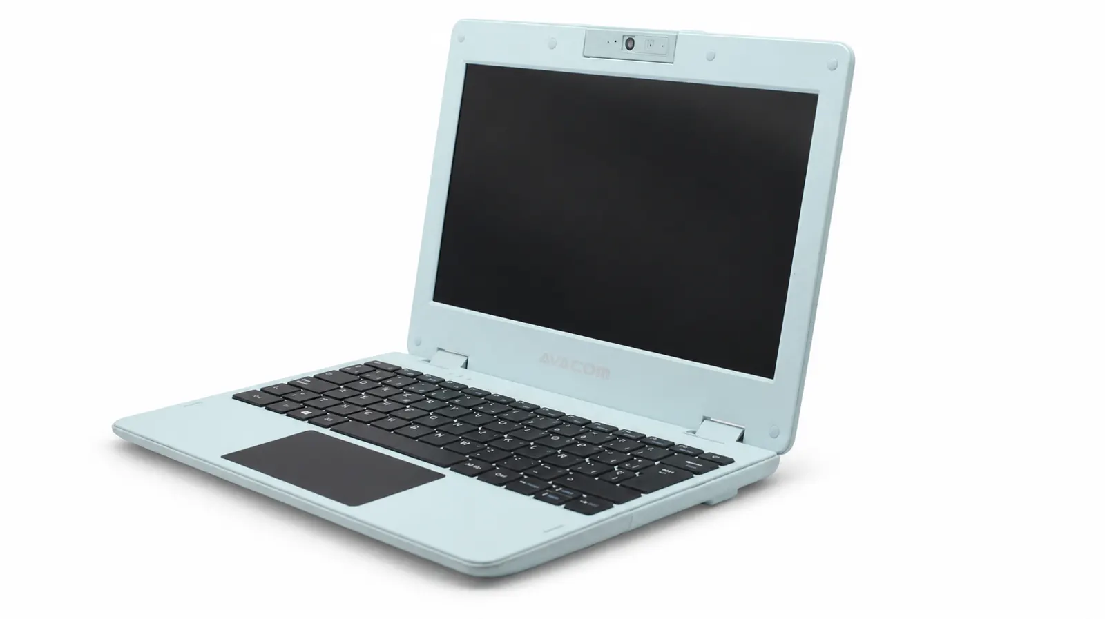 The same model open, front view, in a mint tone